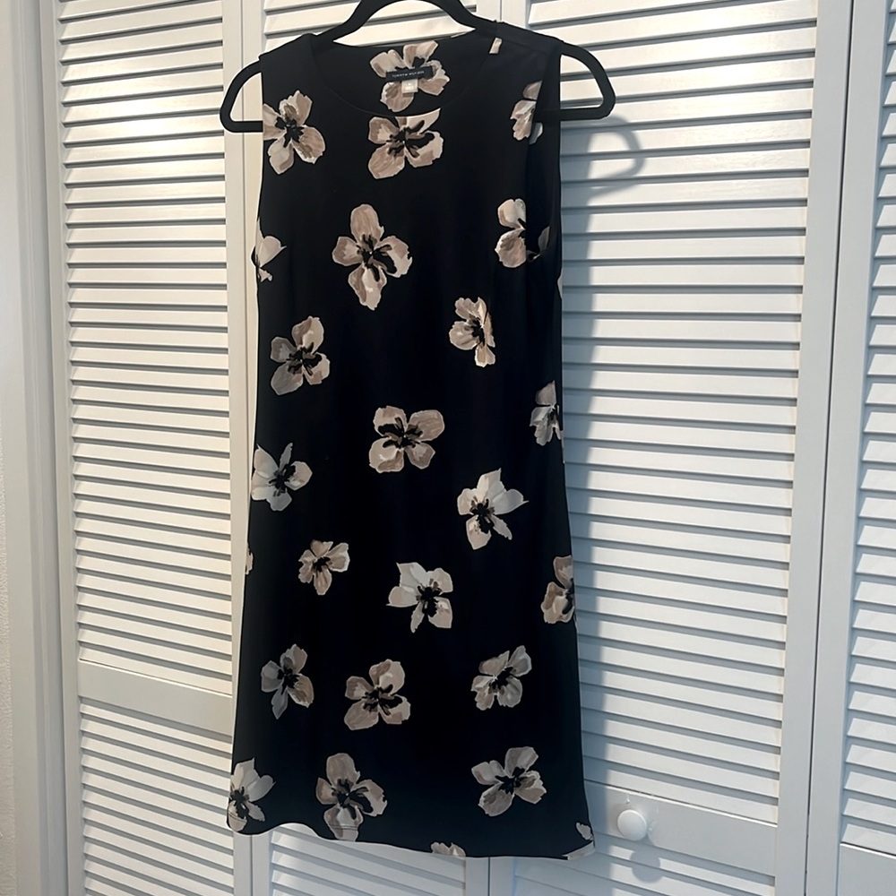 Tommy Hilfiger navy and tan dress